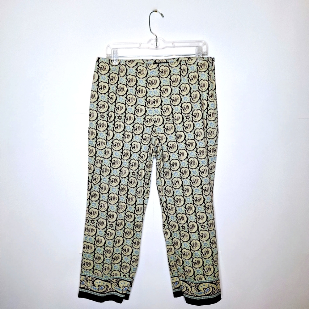 Harolds brand " A Walk in Paisley Park" capris pants size 12.